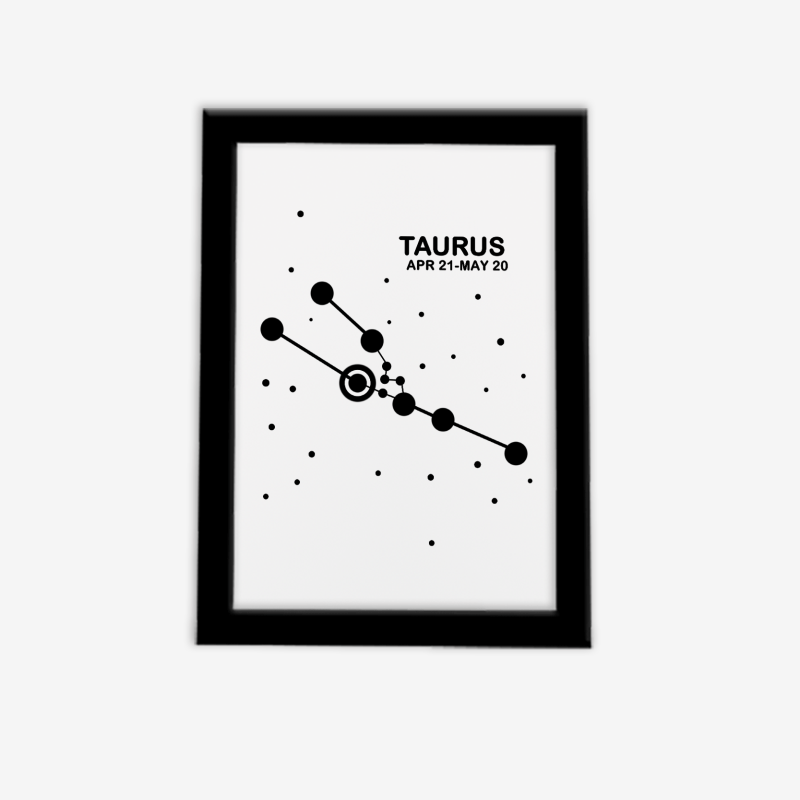 تابلوی مدرن صورت فلکی متولدین اردیبهشت