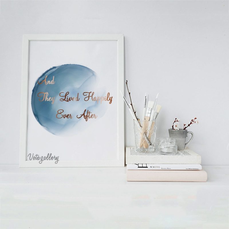 تابلو مدرن طرح آبرنگ زندگی شاد 2