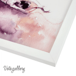 تابلو فانتزی دختر آبرنگی صورتی 3