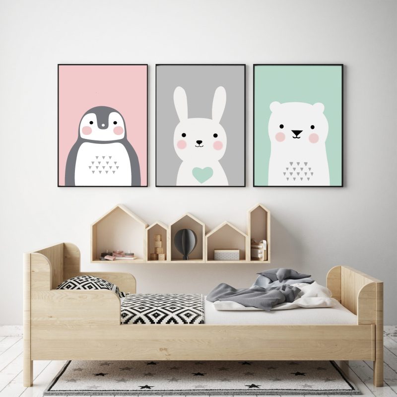 تابلو کودک حیوانات