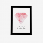 تابلو فانتزی الماس مرمری قاب مشکی