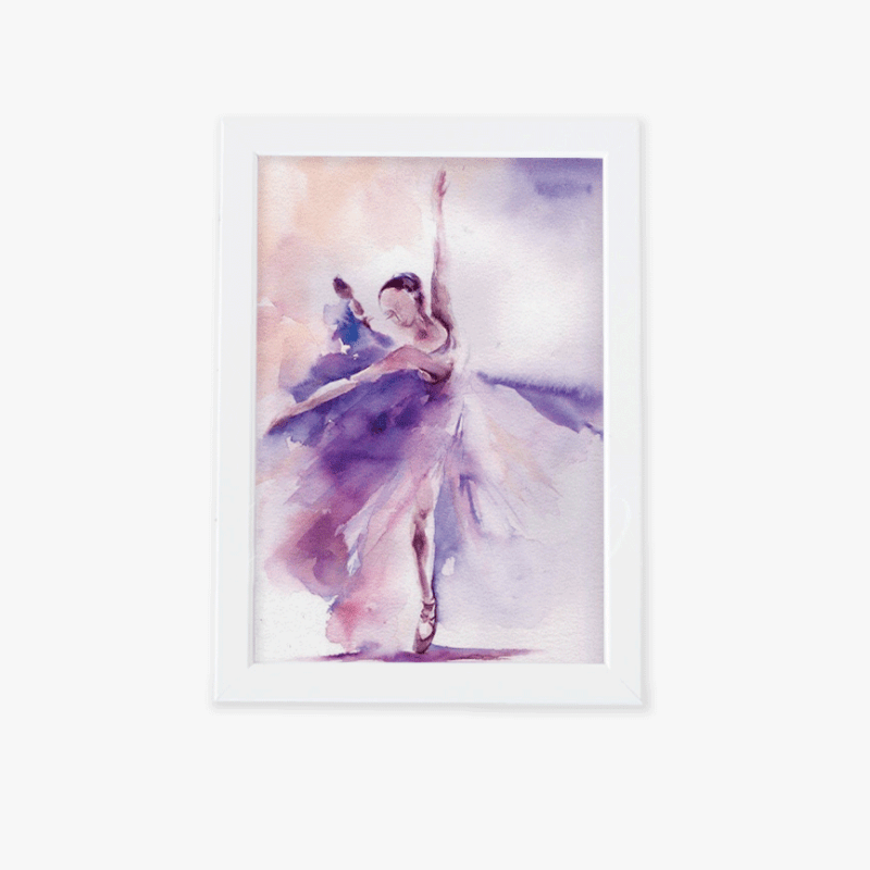 تابلو فانتزی دختر رقصان بنفش تصویر اصلی