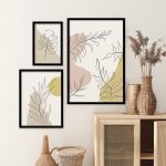 تابلو دیواری مینیمال چند تکه لاین آرت