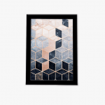 تابلو هندسی رنگی طرح سنگ اصلی