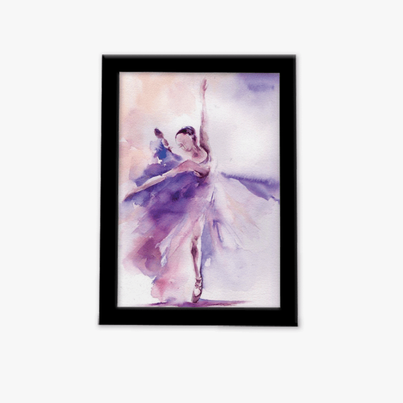 تابلو فانتزی دختر رقصان بنفش 1