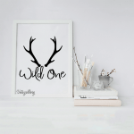 تابلو مدرن طرح شاخ گوزن 2