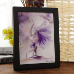 تابلو آبرنگی دختر رقصان بنفش 5