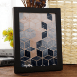 تابلو هندسی رنگی طرح سنگ 4