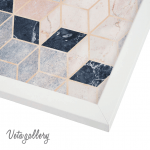 تابلو هندسی رنگی طرح سنگ 3