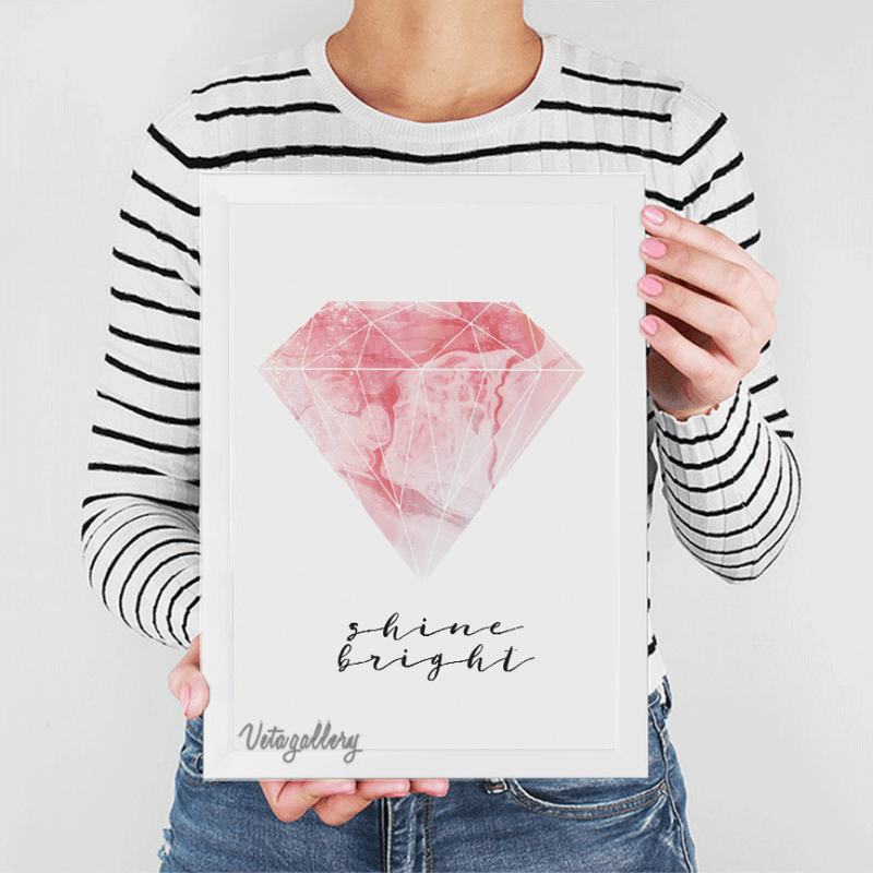 تابلو فانتزی الماس مرمری در دست