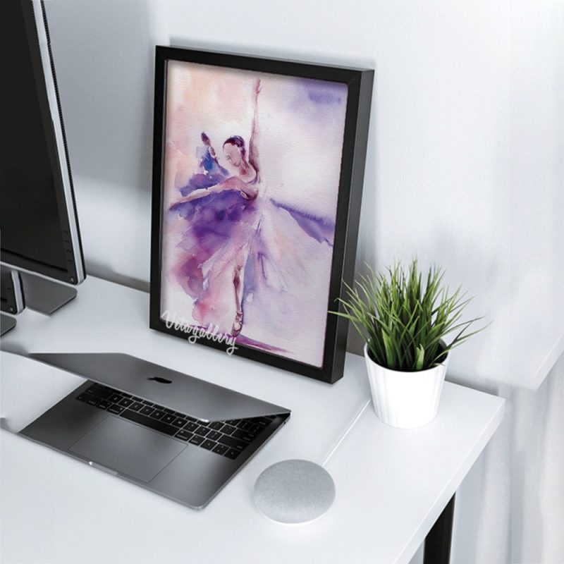 تابلو فانتزی دختر رقصان بنفش 6