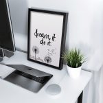 تابلو مدرن قاصدک با تکست انگیزشی