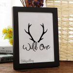 تابلو مدرن طرح شاخ گوزن از نزدیک