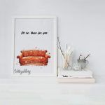 تابلو طرح کاناپه سریال فرندز 3