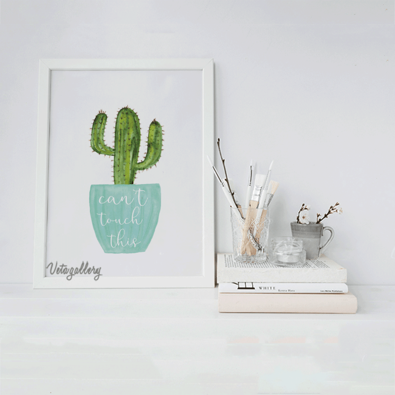 تابلو فانتزی طرح کاکتوس 2