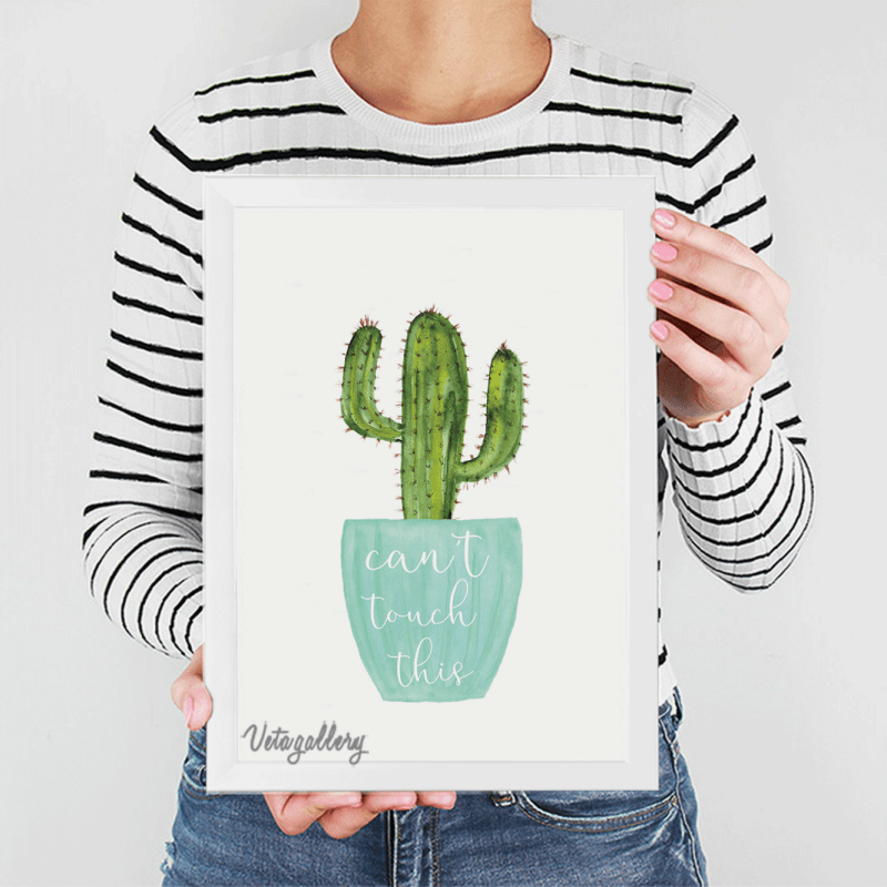 تابلو فانتزی طرح کاکتوس 9