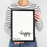 تابلو فانتزی تکست happy 5