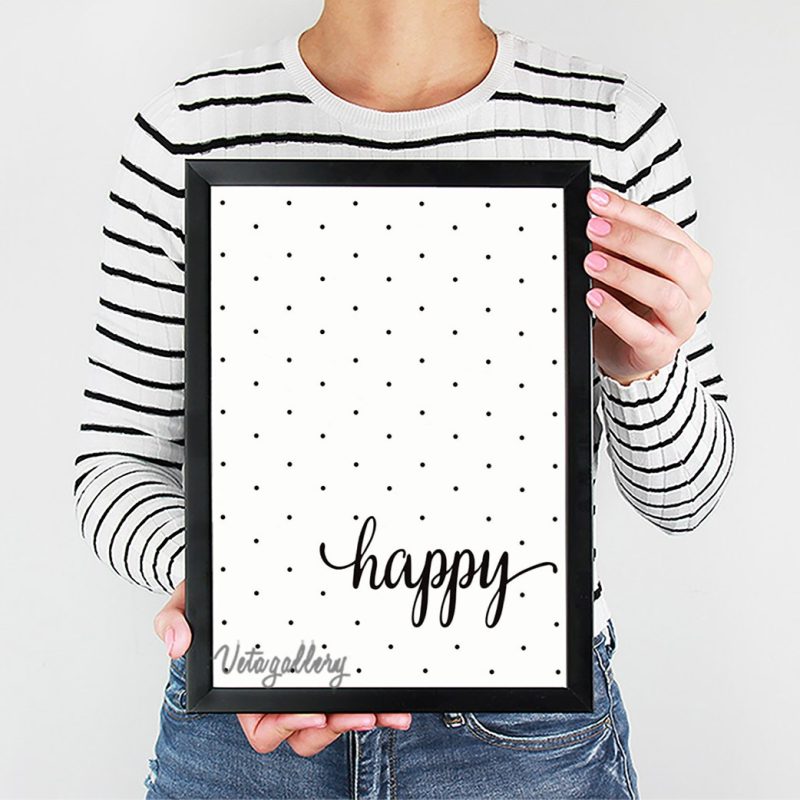 تابلو فانتزی تکست happy 5