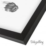 تابلو طرح دختر سیاه قلم 6