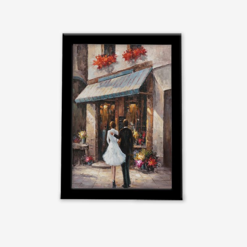 تابلو طرح رنگ روغن 2