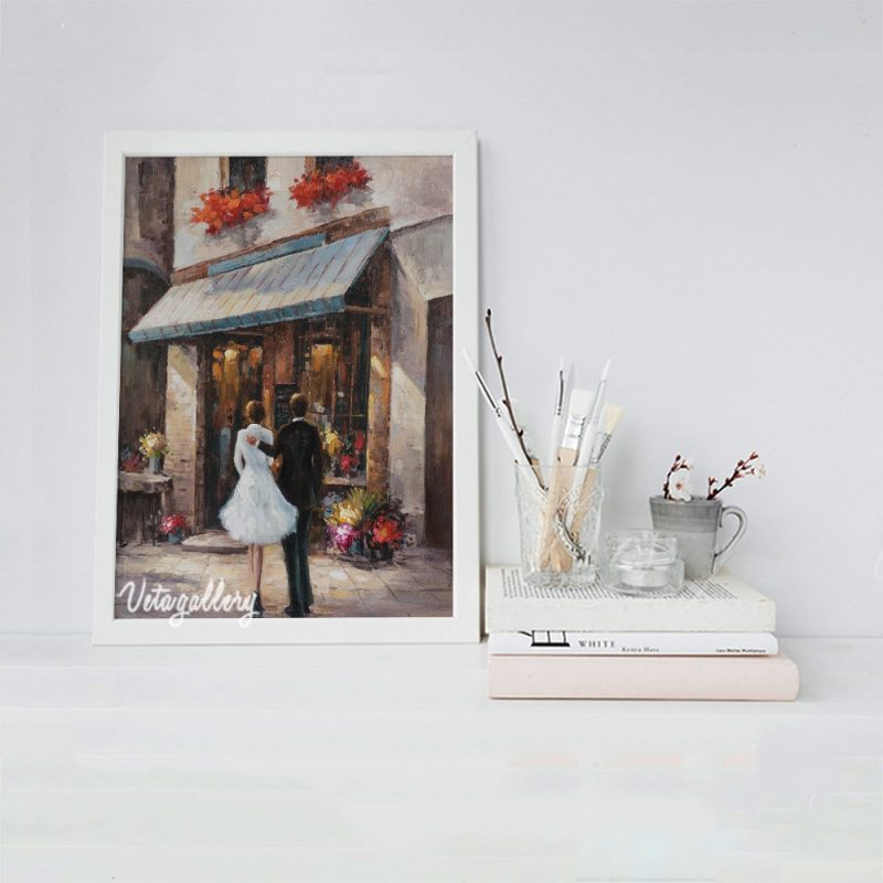 تابلو طرح رنگ روغن 3