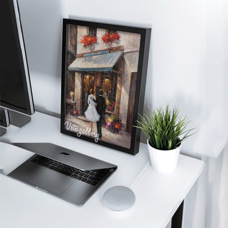 تابلو طرح رنگ روغن 5