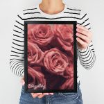 تابلو مدرن گل رز 6