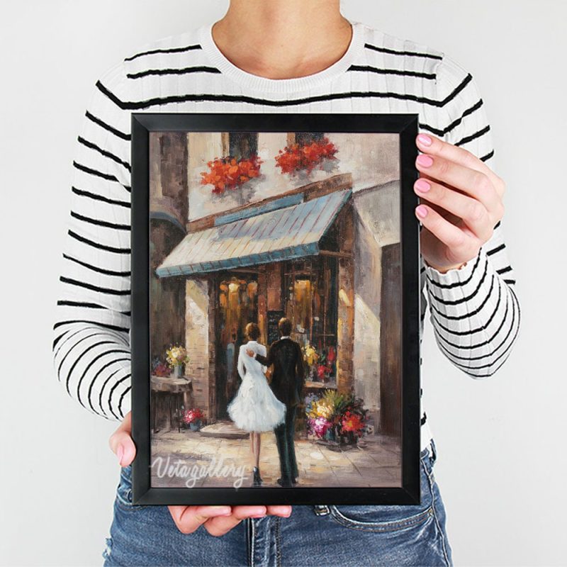 تابلو طرح رنگ روغن 8