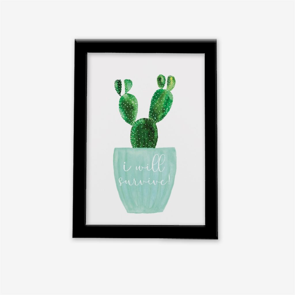 تابلو فانتزی طرح کاکتوس تصویر اصلی