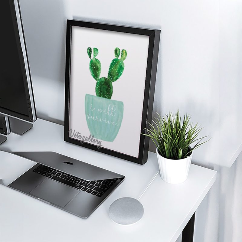 تابلو فانتزی طرح کاکتوس 6