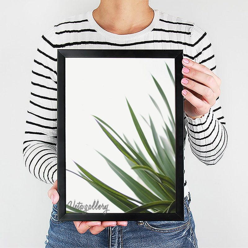 تابلو مدرن برگ سبز (2) 2