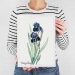 تابلو مدرن گل و برگ 3