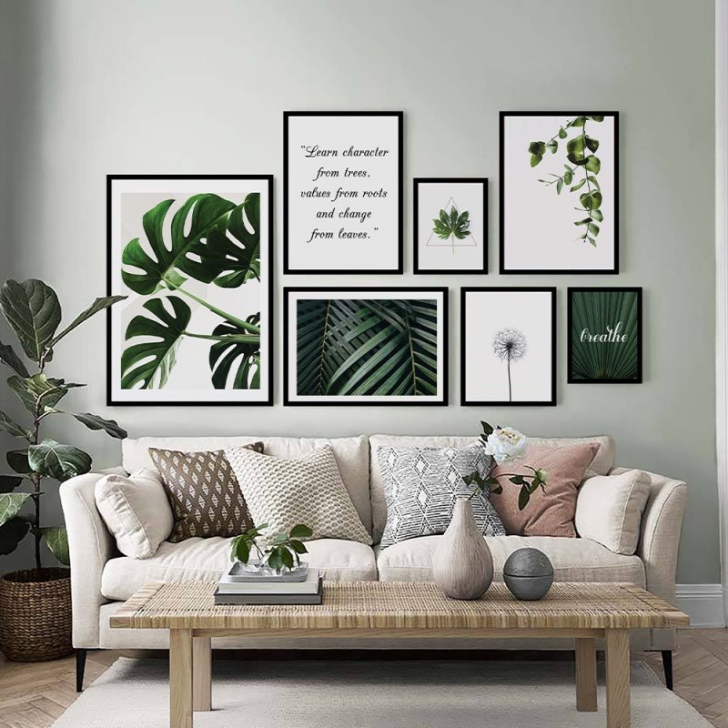 تابلو دیواری چند تکه برگ انجیری