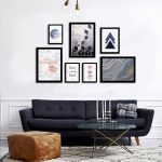 تابلو آبی و سرمه ای