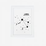 تابلوی مدرن صورت فلکی متولدین مهر