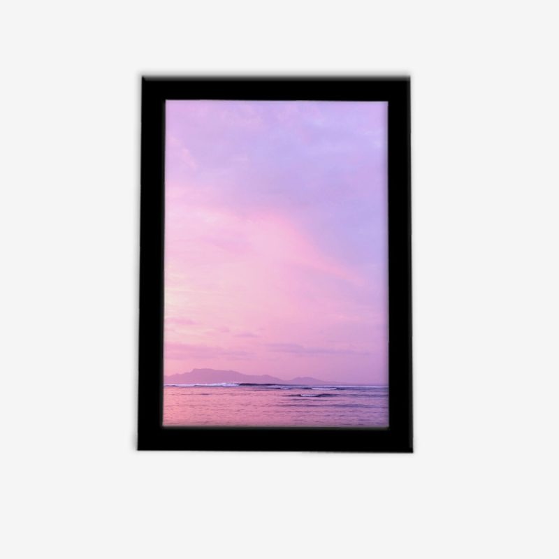 تابلو مدرن آسمان صورتی 1