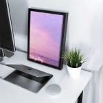 تابلو مدرن آسمان صورتی 4