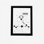 تابلوی مدرن صورت فلکی متولدین اسفند