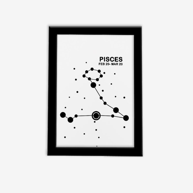 تابلوی مدرن صورت فلکی متولدین اسفند