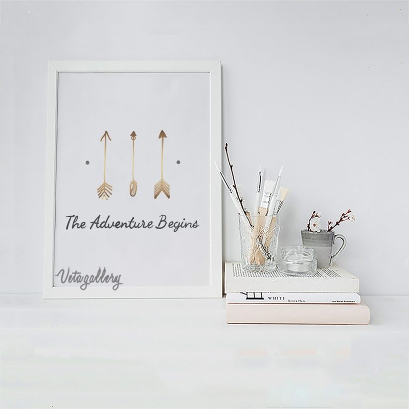 تابلو مدرن تیر طلایی 2