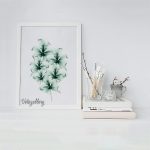 تابلو مدرن گل ابریشمی 2