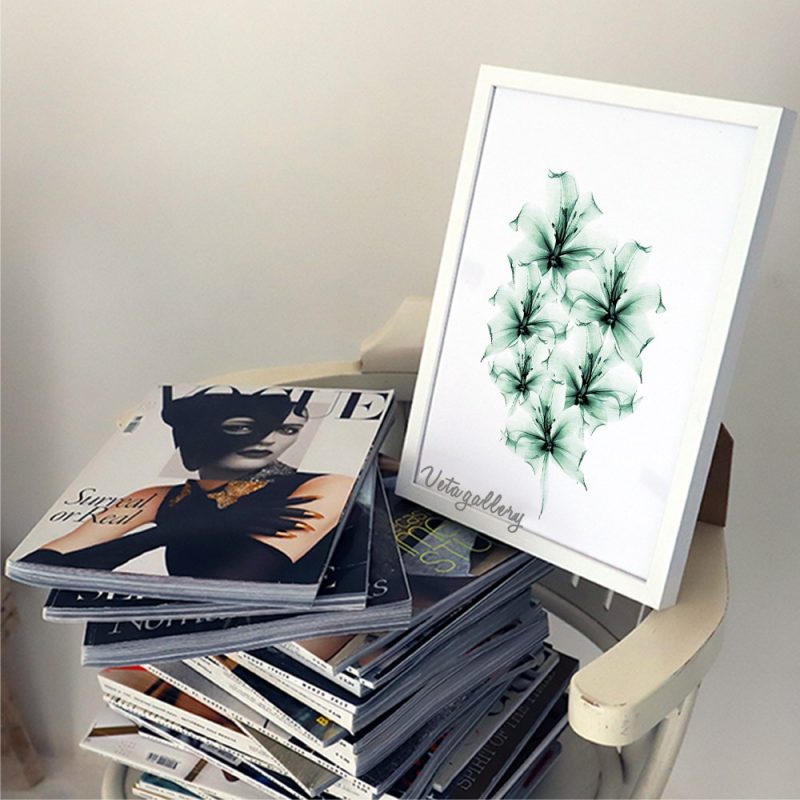 تابلو مدرن گل ابریشمی 4