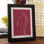 تابلو مینیمال لاین آرت طرح دختر 6