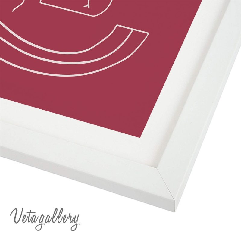 تابلو مینیمال لاین آرت طرح دختر 7