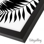 تابلو مدرن برگ سوزنی مشکی 7