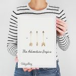 تابلو مدرن تیر طلایی 7