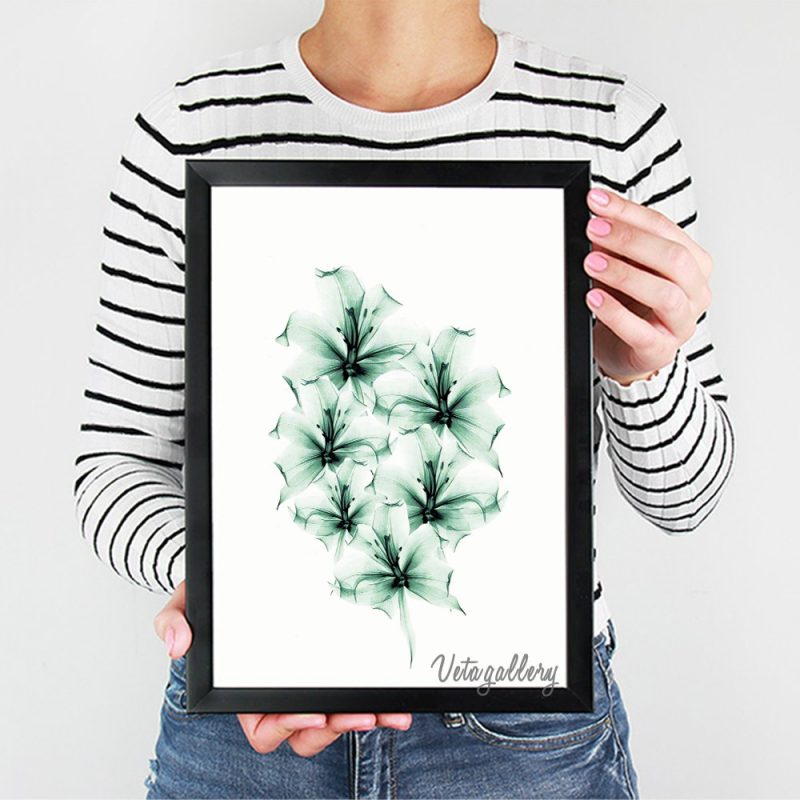 تابلو مدرن گل ابریشمی 8