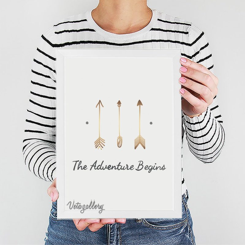 تابلو مدرن تیر طلایی 7