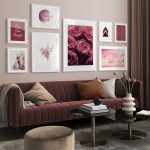 ست تابلو طرح گل رز