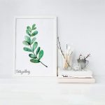 تابلو فانتزی شاخه آبرنگی 3